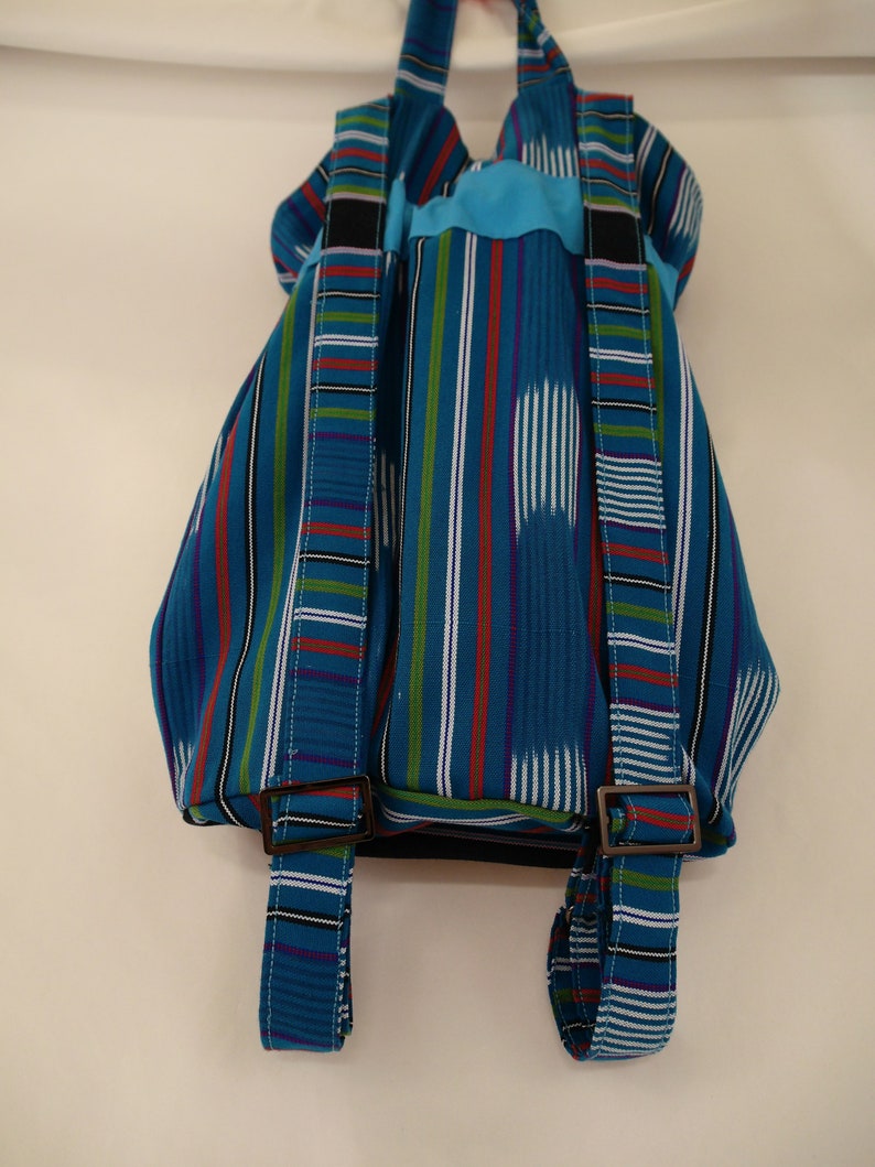 Teal Woven Backpack Made By Refugees
