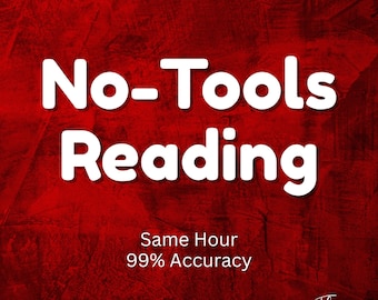 Same Hour, No-Tools psychic clairvoyant reading, Emergency Reading
