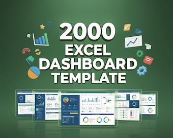 2000 Excel Dashboard Templates bundle | KPIs, Finance, Sales, Marketing & Business Analytics | data visualization Premium Professional Pack