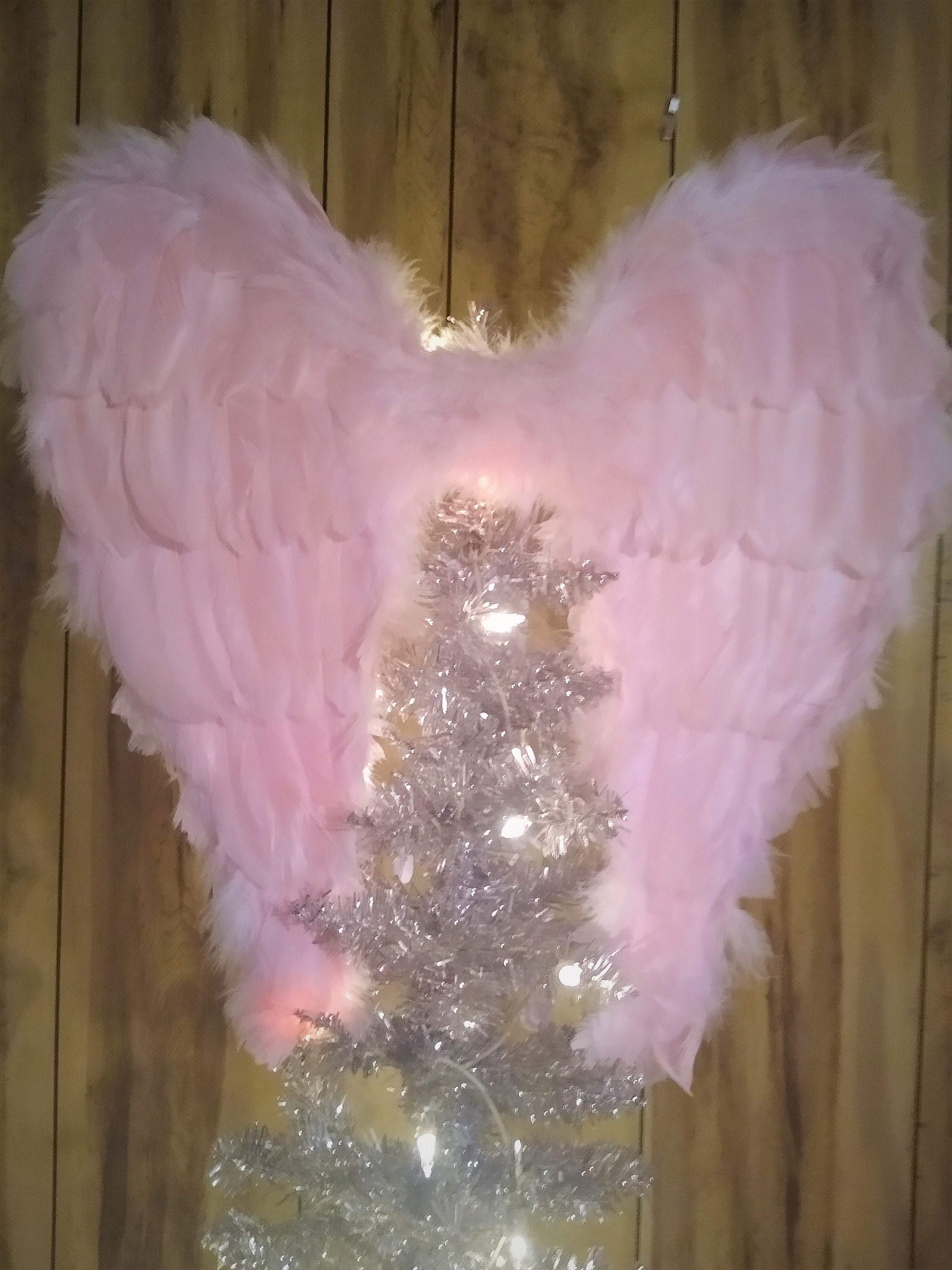 Augper Clearance Christmas Angel Wings Ornament Feather Hanging