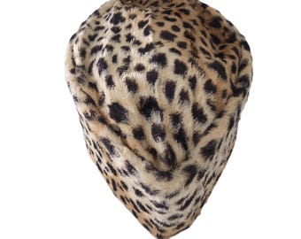 Samt Leopard Print Kufi Kappe, Afrikanische Hochzeitshut