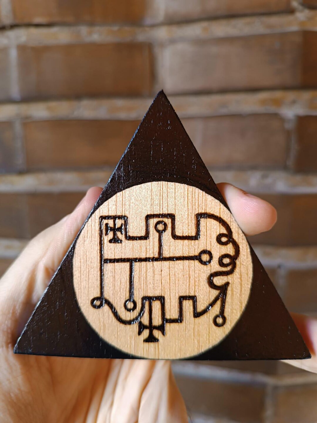 Stolas Invocation Ritual STOLAS Sigil Goetia, Burned in Plywood, Triangle of Invocation 10cm. - Etsy