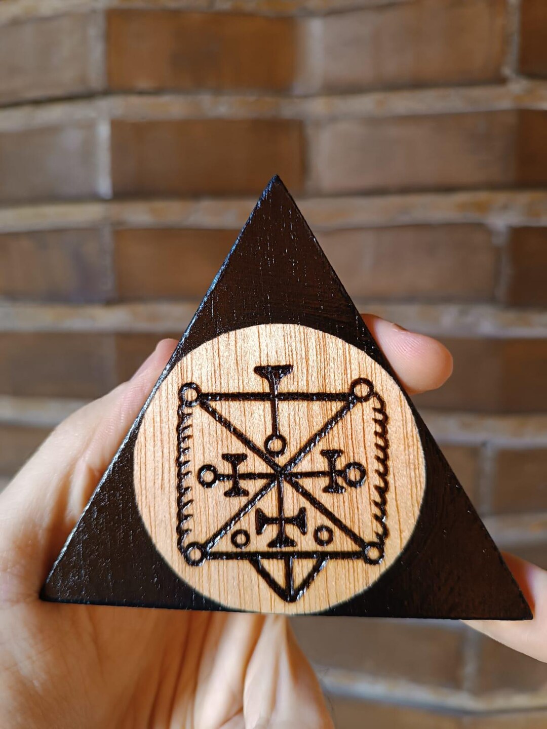 OSE Sigil Goetia, Burned in Plywood, Triangle of Invocation 10cm. - Etsy