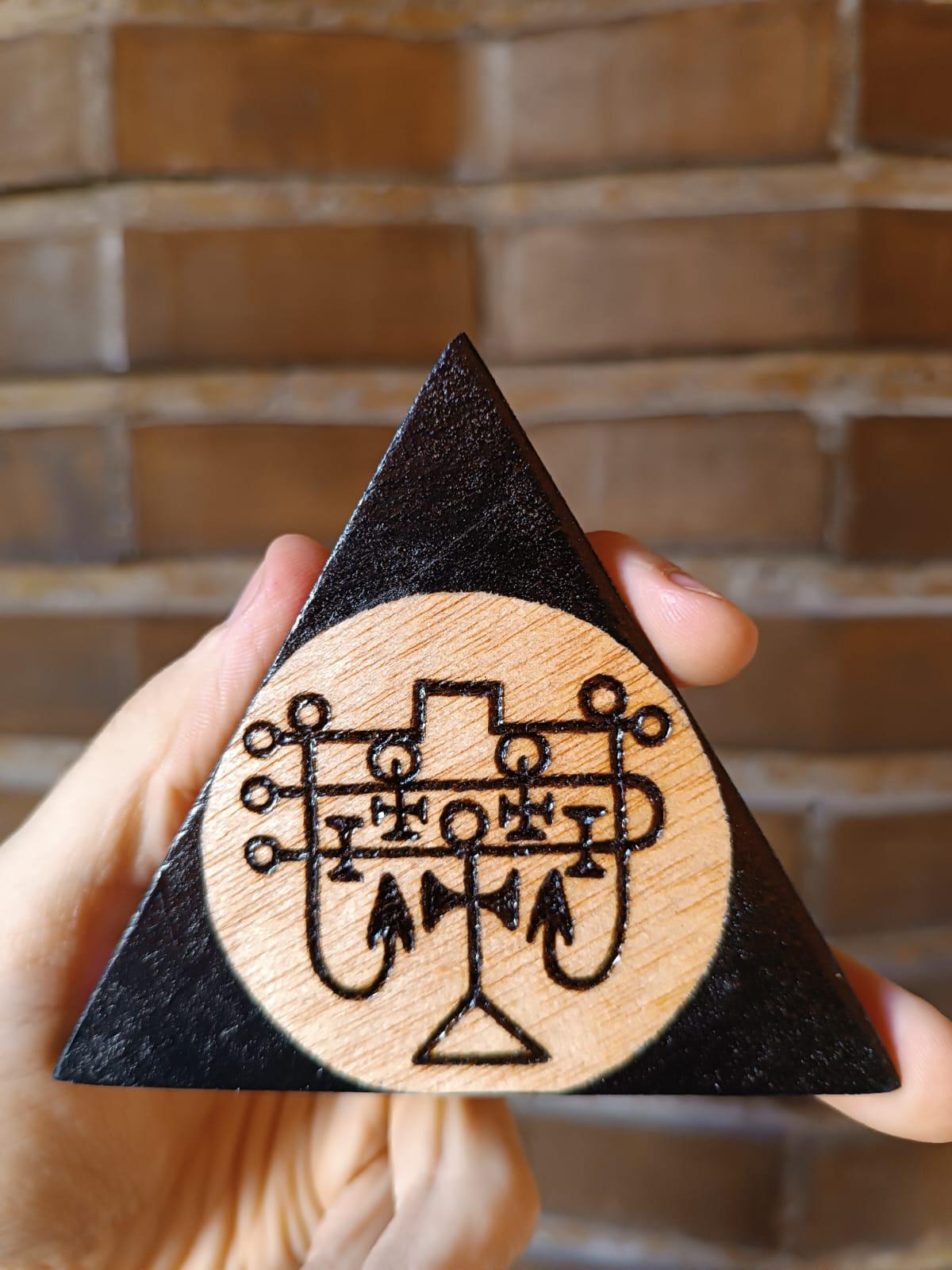 ANDRAS Sigil Goetia, Burned in Plywood, Triangle of Invocation 10cm ...