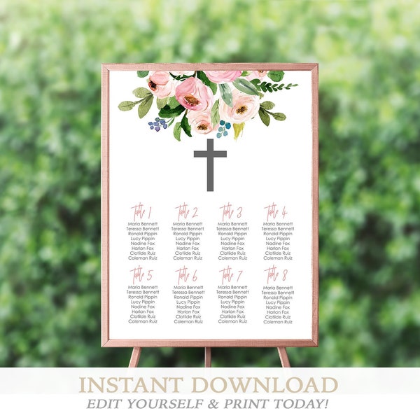 Communion Seating Chart Poster - Etsy