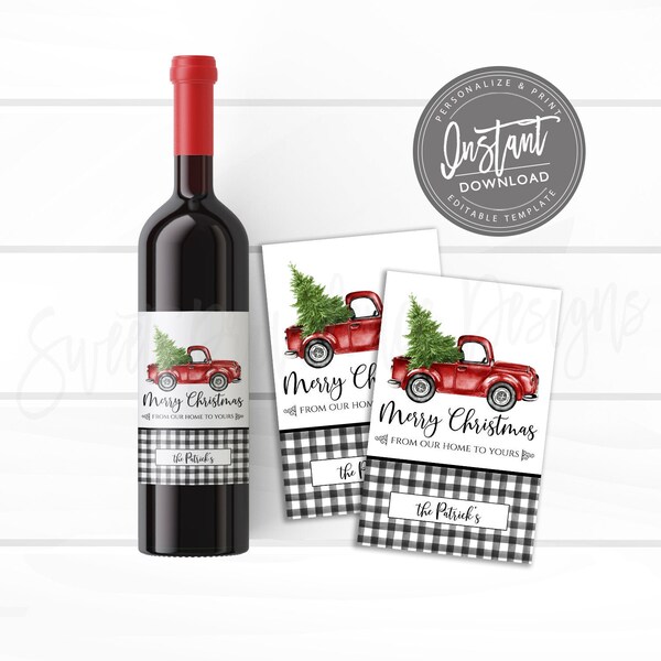 Printable Wine Label Etsy