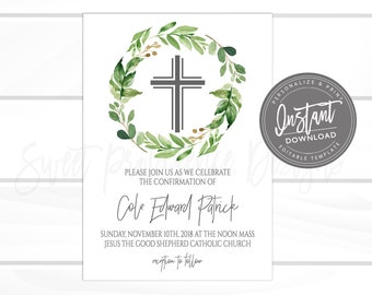 confirmation invite etsy