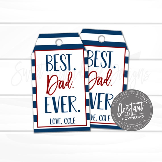 Fathers Day Printable Instant Download s Best Dad Ever Gift Father S Day Greeting Card Printable Instant Access Edit Now By Sweet Providence Designs Catch My Party
