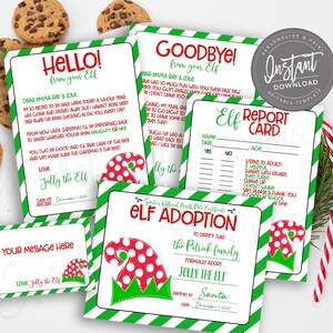 EDITABLE Elf Note Cards, Printable Elf Letters, Notes From the Elf, Elf ...