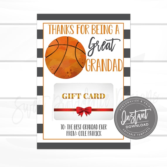 Download Editable Fathers Day Gift Card Basketball Theme Gift Card Holder Gift From Kids Father S Day Gift Father S Day Present Pappaw Grandpa By Sweet Providence Designs Catch My Party