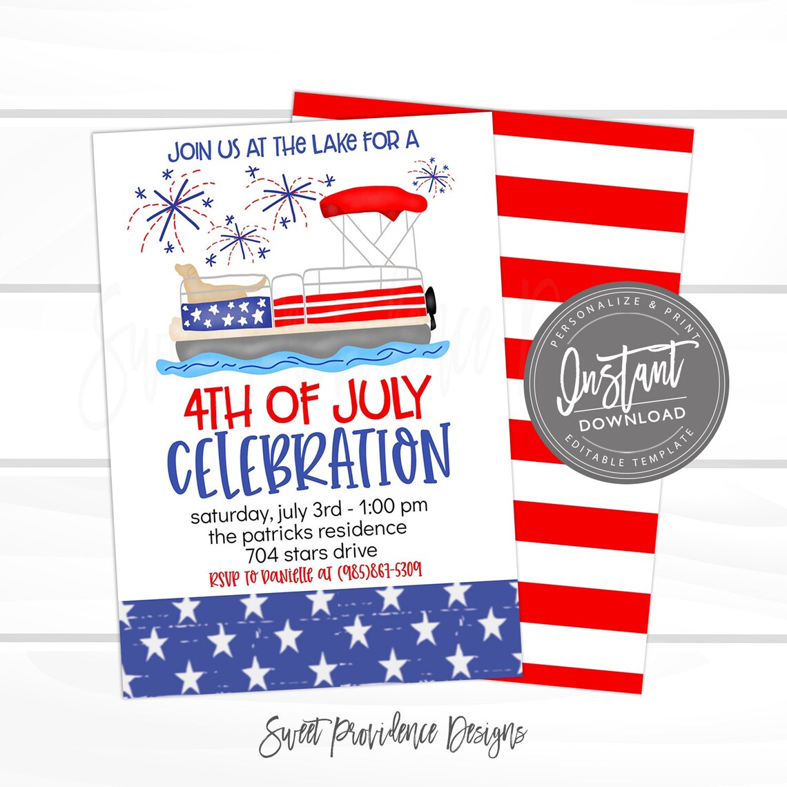 fourth of july invitation wording in a facility