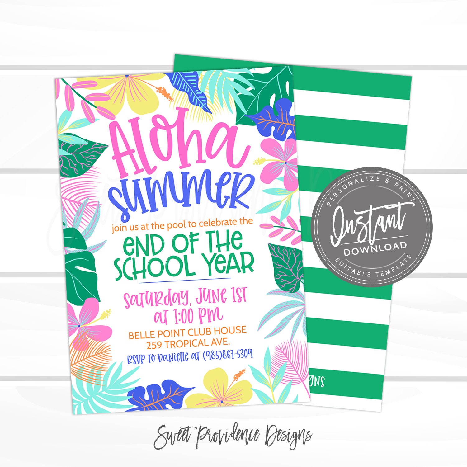End Of Summer Party Invitations