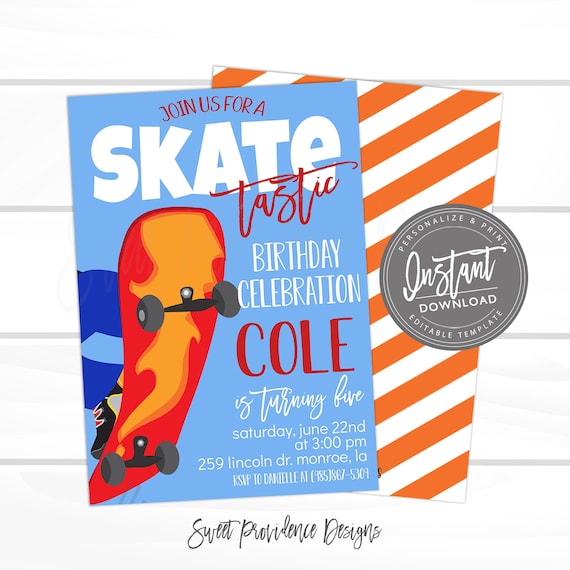 skateboarding-birthday-invitation-skateboarding-party-skate-etsy