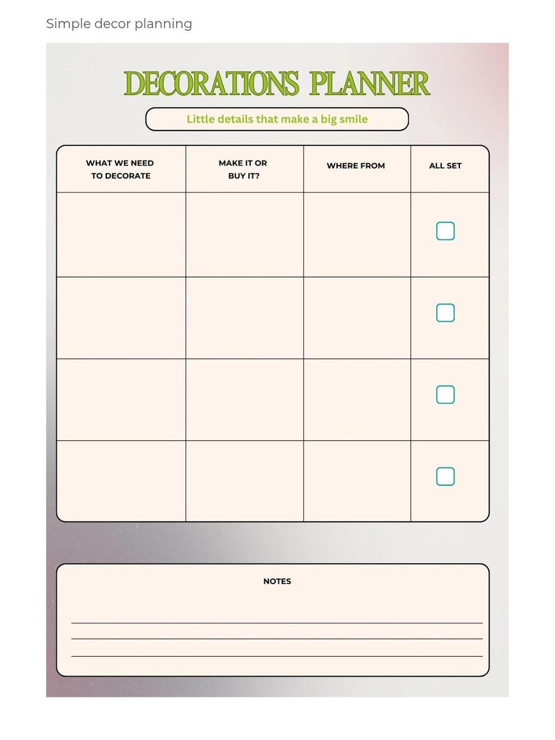 Printable Kids Birthday Party Planner | Pastel Birthday Organizer for ...
