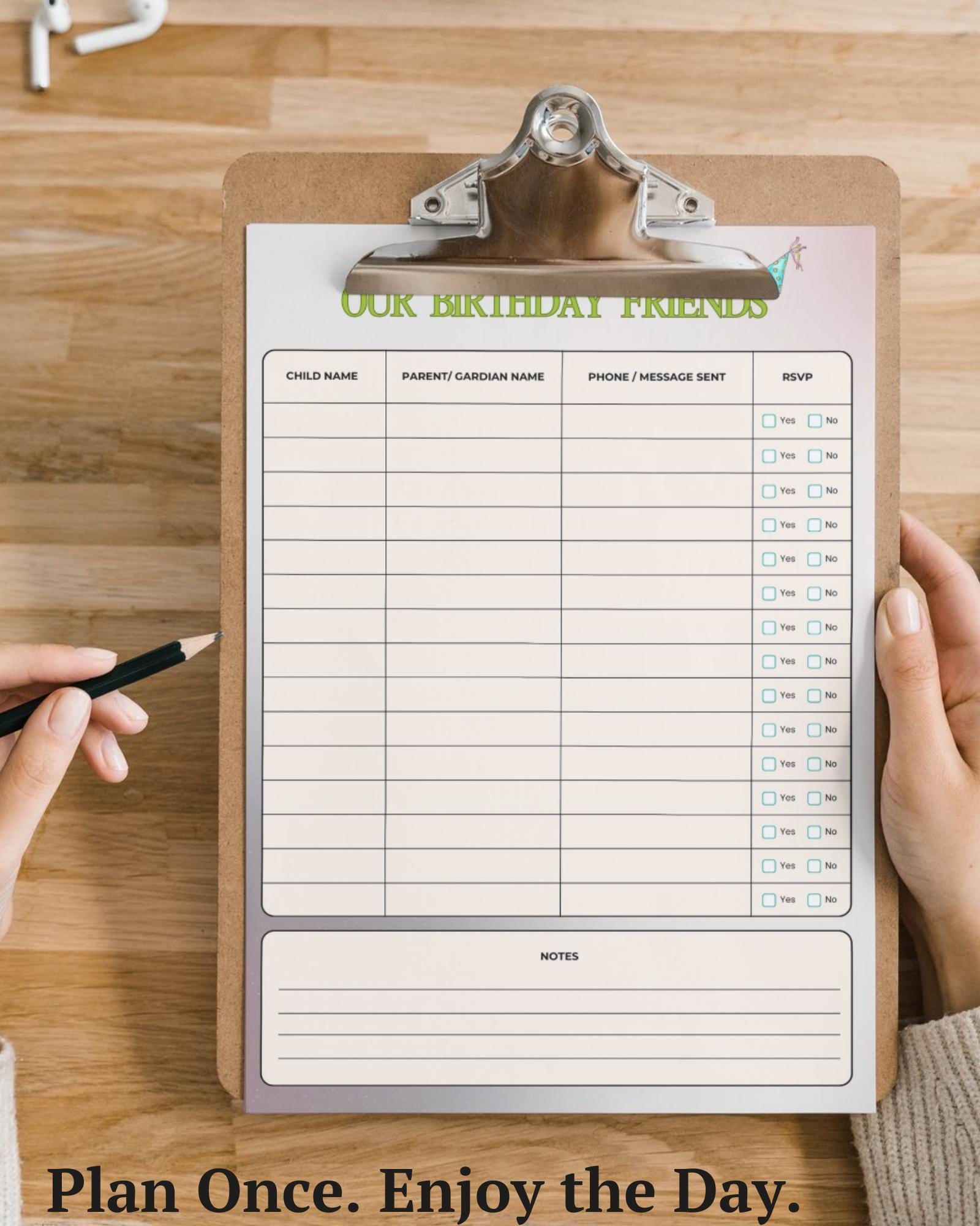 Printable Kids Birthday Party Planner | Pastel Birthday Organizer for ...