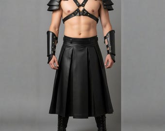 Handgefertigte Leder Gladiator Rüstung Set - Cosplay Krieger Outfit