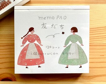 Friends memo pad, Necktie, Cozyca products, Japanese stationery