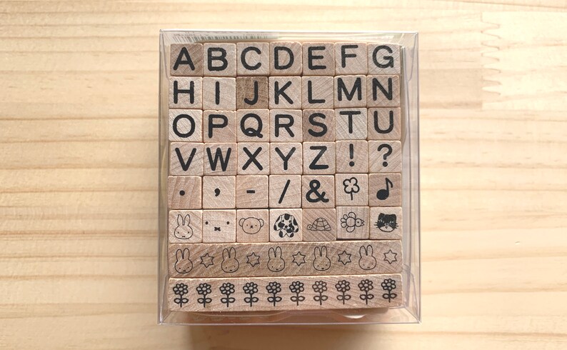 miffy rubber stamps alphabet rubber stamp set japanese wood mounted stamps scrapbooking uppercase letter stamps snail mail planner
