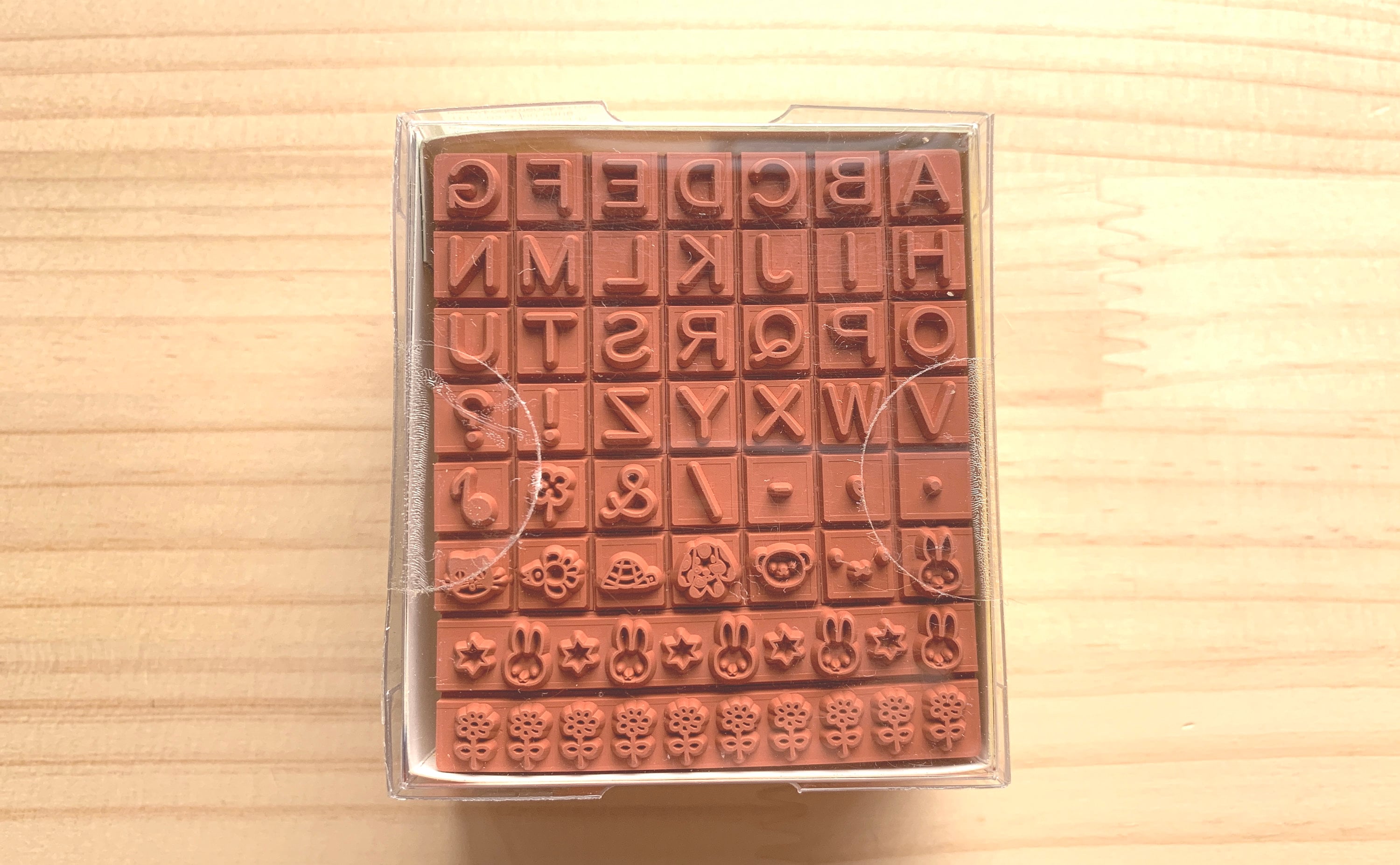 Alphabet rubber stamp set uppercase letter stamps miffy Etsy