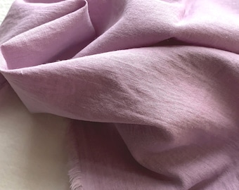 Japanese fabric, Cotton linen blend fabric, Smokey violet, Half yard, 50cm
