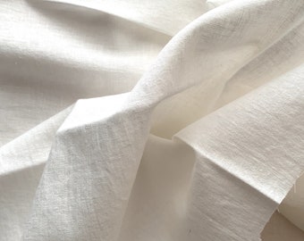 Japanese fabric, Cotton linen blend fabric, Off white, Half yard, 50cm