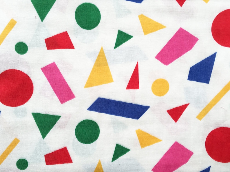 half yard japanese fabric 50cm solid cotton double gauze mixed color geometric pattern