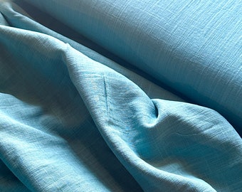 Japanese fabric, Cotton double gauze fabric, Smokey pale aqua, Half yard, 50cm