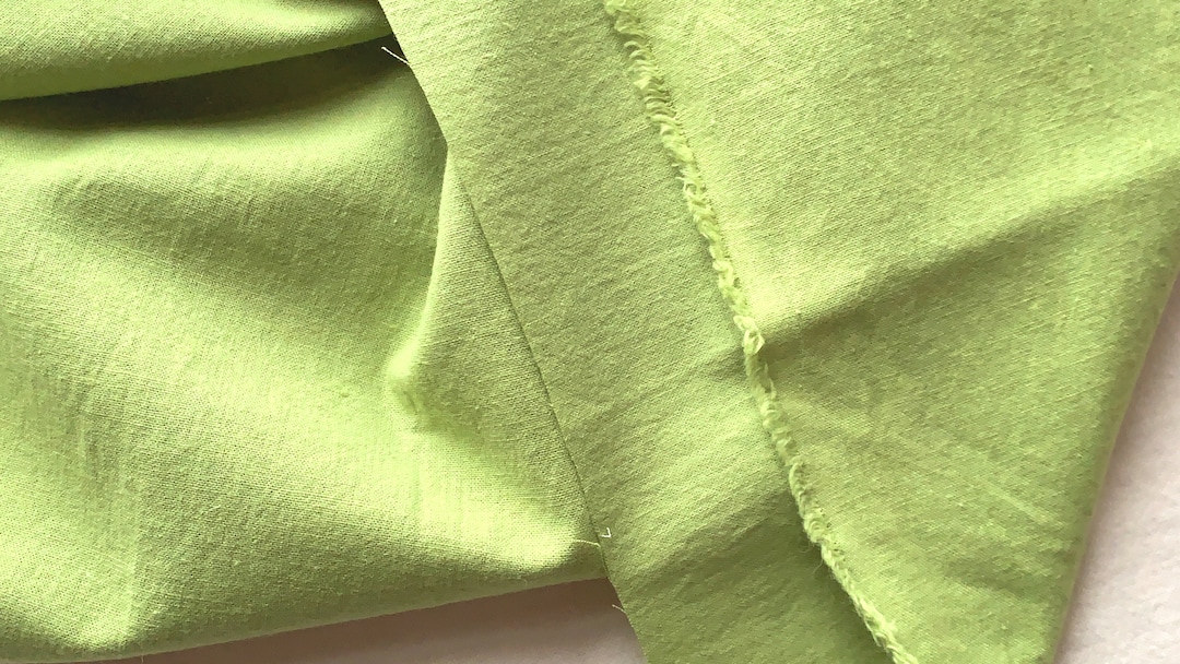 Japanese Fabric Cotton Linen Blend Fabric Pistachio Half Etsy