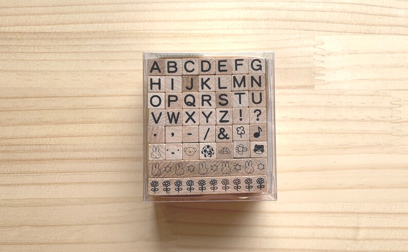 miffy rubber stamps alphabet rubber stamp set japanese wood mounted stamps scrapbooking uppercase letter stamps snail mail planner
