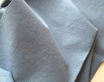 Japanese fabric, Cotton linen blend fabric, Blueish grey, Half yard, 50cm