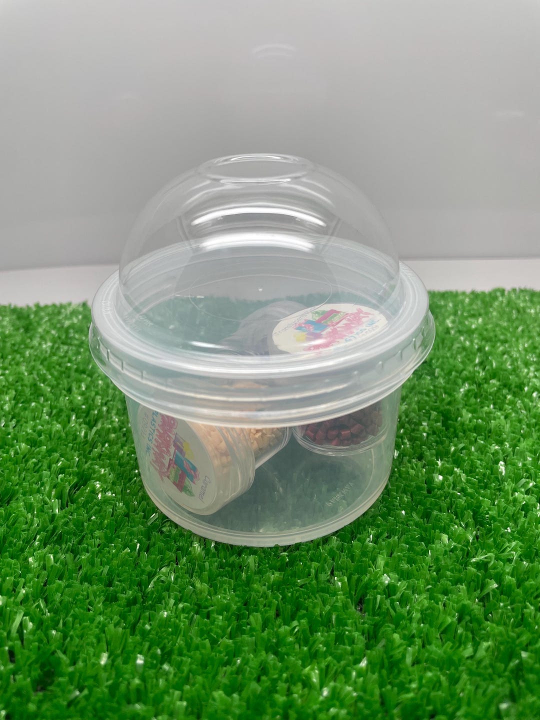 10 Slime Container With Dome Clear Lid – Fun Sensory Desk Toy - 6 ...