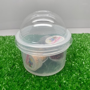 10 slembehållare med kupolformat lock – rolig sensorisk skrivbordsleksak - 170 g