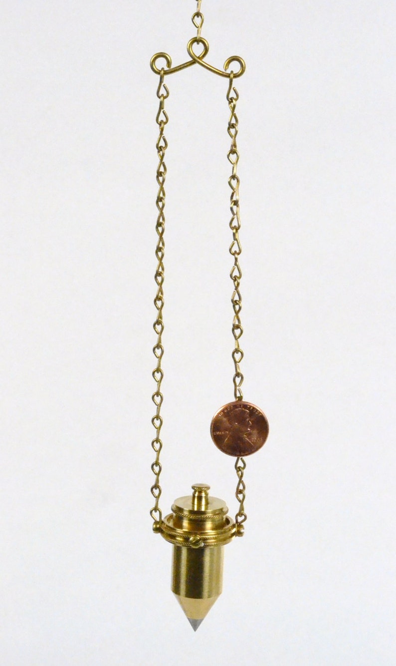 Mining Plummet Plumb Bob Oil Lamp Miniature Brass Surveyor Etsy - image 0