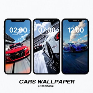 Más de 10 fondos de pantalla de coches de carreras: fondos de pantalla animados e imágenes para iPhone y Android. Descarga digital.
