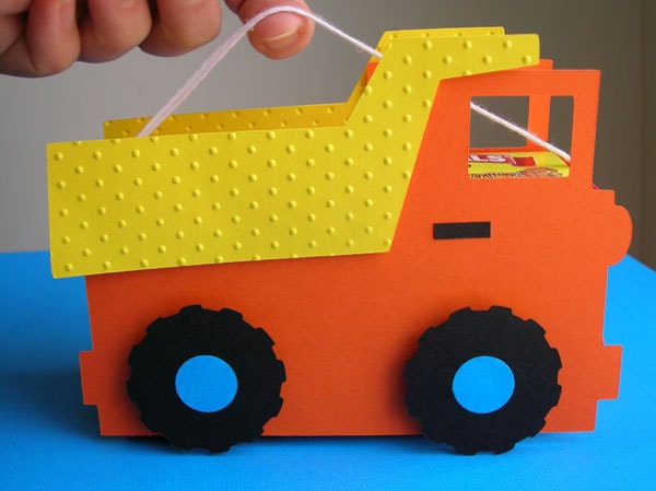 Dump Truck Birthday Party Favor