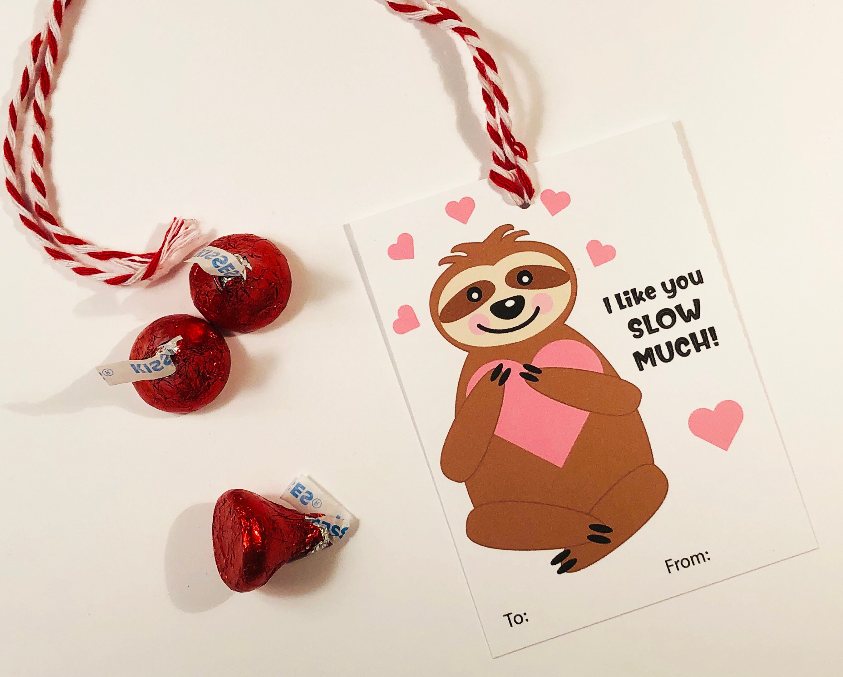 30 Süße Faultier-Valentinstagskarten Für Kinder – Perfekt Für Schulfeiern & Party-Gäste