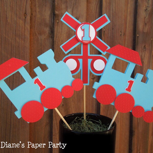 Train Centerpieces Etsy