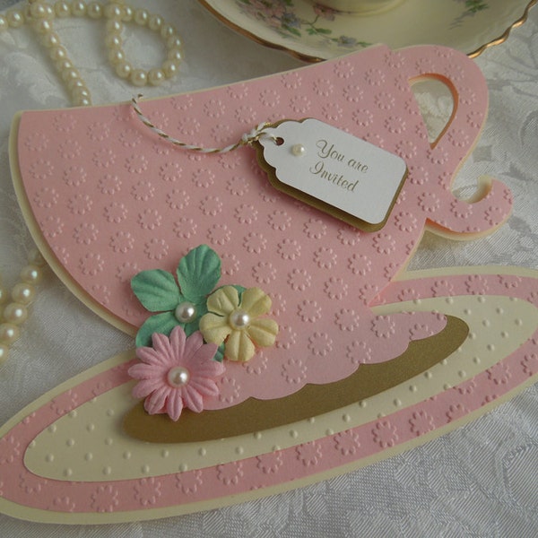 Teacup Invitation Etsy