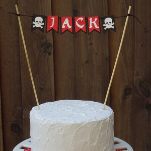 Mini Cake Banner Bunting for Pirate Birthday Party image 3