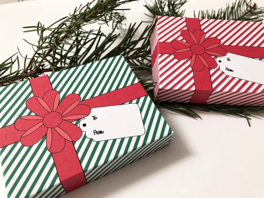 Printable Gift Boxes Set of 2 Gift Card Holder Boxes DIY Etsy