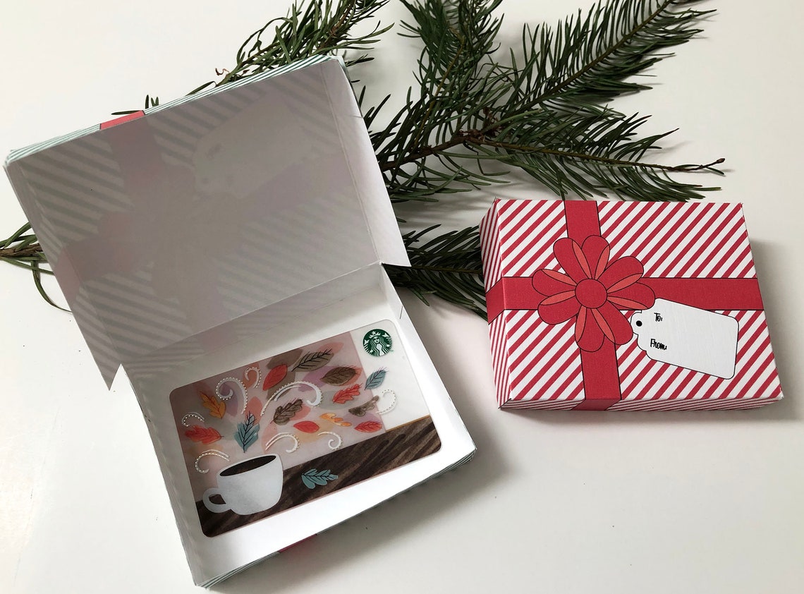 Printable Gift Boxes Set of 2 Gift Card Holder Boxes DIY Etsy