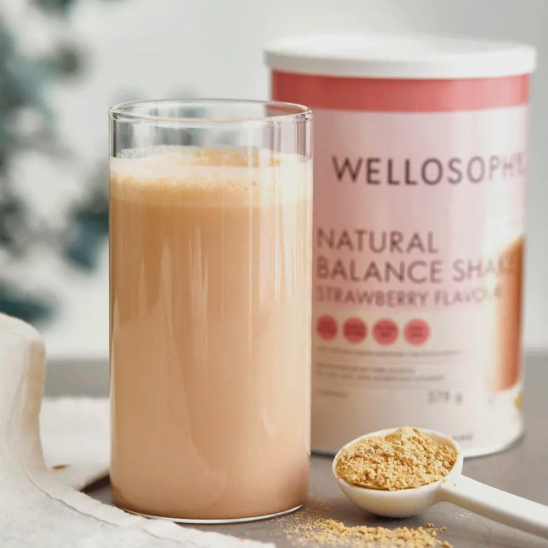 Wellosophy Natural Balance Shake – Strawberry Flavour 378 G - Etsy UK