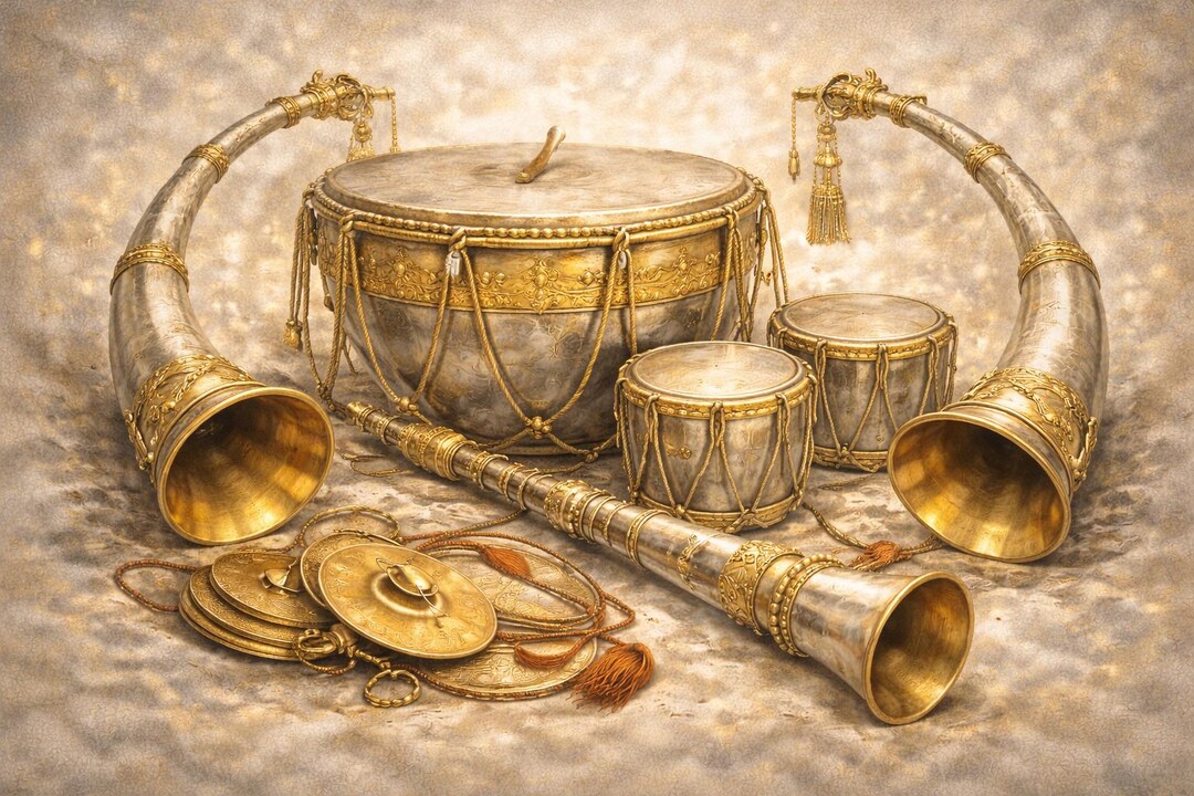 Panche Baja Wall Art | Nepali Traditional Musical Instruments | Nepal ...