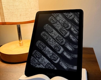 Open-Book Kindle Stand| E-Reader Holder | Reading Nook Decor | Hands Free Kindle Dock | Book-Shaped