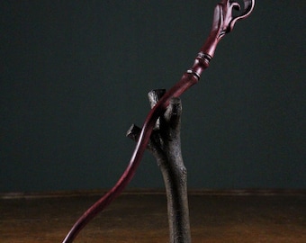 Handcrafted Purpleheart Wood Wand – Spellcasting Wand for Wizards and Witches
