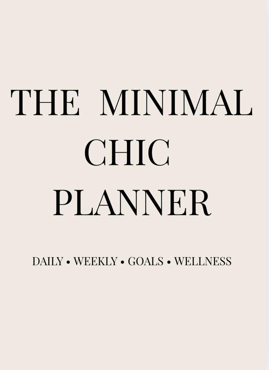 Minimalist Chic Planner 2026 - Etsy