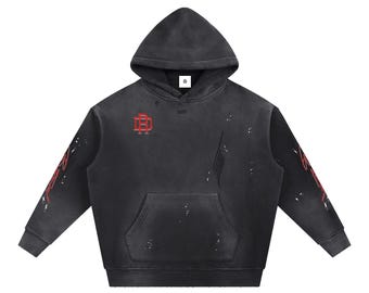 DeRock Betrayal - Vintage Washed Frayed Fleece Hoodie