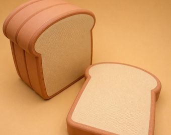 Juguete de pan magnético para cortar / Comida de juguete impresa en 3D para juegos de imitación, juguete educativo Montessori