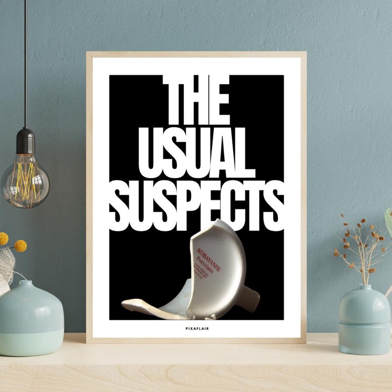 The Usual Suspects | Kobayashi Porcelain | Movie Wall Art | Keyser Soze Poster | Printable image 1