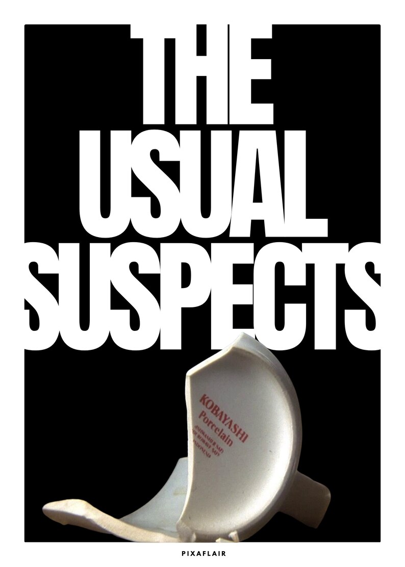 The Usual Suspects | Kobayashi Porcelain | Movie Wall Art | Keyser Soze Poster | Printable image 6